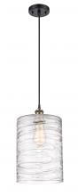  516-1P-BAB-G1113-L-LED - Cobbleskill - 1 Light - 9 inch - Black Antique Brass - Cord hung - Mini Pendant