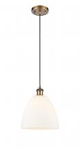  516-1P-BB-GBD-91-LED - Bristol - 1 Light - 9 inch - Brushed Brass - Cord hung - Mini Pendant