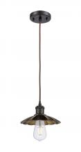 Innovations Lighting 516-1P-OB-M17-OB - Scallop - 1 Light - 8 inch - Oil Rubbed Bronze - Cord Hung - Mini Pendant