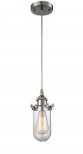 Innovations Lighting 516-1P-SN-232-CL - Kingsbury - 1 Light - 4 inch - Brushed Satin Nickel - Cord hung - Mini Pendant