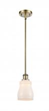  516-1S-AB-G391 - Ellery - 1 Light - 5 inch - Antique Brass - Mini Pendant