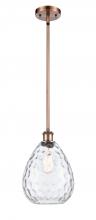  516-1S-AC-G372-LED - Waverly - 1 Light - 8 inch - Antique Copper - Mini Pendant