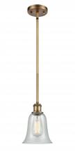  516-1S-BB-G2812-LED - Hanover - 1 Light - 6 inch - Brushed Brass - Mini Pendant