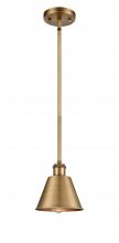  516-1S-BB-M8 - Smithfield - 1 Light - 7 inch - Brushed Brass - Mini Pendant