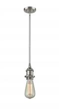  516-1S-SN - Bare Bulb - 1 Light - 5 inch - Brushed Satin Nickel - Mini Pendant