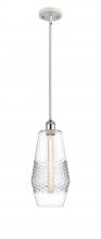  516-1S-WPC-G682-7 - Windham - 1 Light - 7 inch - White Polished Chrome - Mini Pendant