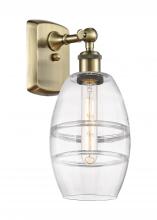  516-1W-AB-G557-6CL - Vaz - 1 Light - 6 inch - Antique Brass - Sconce