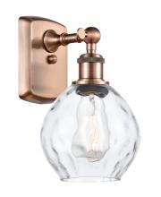  516-1W-AC-G362 - Waverly - 1 Light - 6 inch - Antique Copper - Sconce