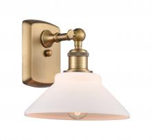  516-1W-BB-G131-LED - Orwell - 1 Light - 8 inch - Brushed Brass - Sconce