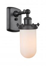 Innovations Lighting 516-1W-BK-232-W - Kingsbury - 1 Light - 4 inch - Matte Black - Sconce