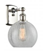  516-1W-PN-G125 - Athens - 1 Light - 8 inch - Polished Nickel - Sconce