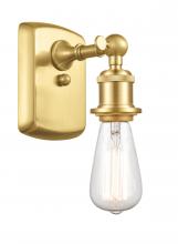  516-1W-SG - Bare Bulb - 1 Light - 5 inch - Satin Gold - Sconce