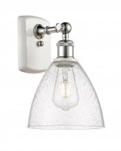 Innovations Lighting 516-1W-WPC-GBD-754 - Bristol - 1 Light - 8 inch - White Polished Chrome - Sconce