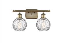Innovations Lighting 516-2W-AB-G1215-6 - Athens Water Glass - 2 Light - 16 inch - Antique Brass - Bath Vanity Light