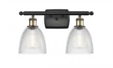 Innovations Lighting 516-2W-BAB-G382 - Castile - 2 Light - 16 inch - Black Antique Brass - Bath Vanity Light
