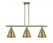  516-3I-AB-MBC-8-AB - Berkshire - 3 Light - 36 inch - Antique Brass - Cord hung - Island Light