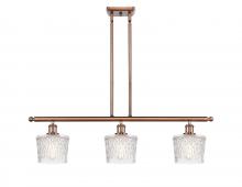  516-3I-AC-G402 - Niagara - 3 Light - 36 inch - Antique Copper - Cord hung - Island Light