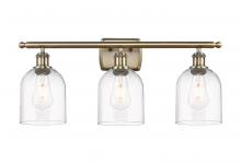  516-3W-AB-G558-6CL - Bella - 3 Light - 26 inch - Antique Brass - Bath Vanity Light