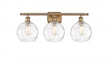 Innovations Lighting 516-3W-BB-G1215-8 - Athens Water Glass - 3 Light - 28 inch - Brushed Brass - Bath Vanity Light