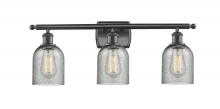  516-3W-BK-G257 - Caledonia - 3 Light - 25 inch - Matte Black - Bath Vanity Light