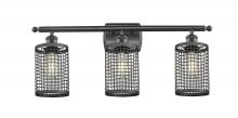 Innovations Lighting 516-3W-BK-M18-BK - Nestbrook - 3 Light - 25 inch - Matte Black - Bath Vanity Light