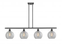 Innovations Lighting 516-4I-BK-G125-8 - Athens - 4 Light - 48 inch - Matte Black - Cord hung - Island Light
