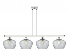  516-4I-WPC-G92-L - Fenton - 4 Light - 49 inch - White Polished Chrome - Cord hung - Island Light