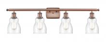  516-4W-AC-G394 - Ellery - 4 Light - 35 inch - Antique Copper - Bath Vanity Light