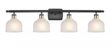  516-4W-BAB-G411 - Dayton - 4 Light - 36 inch - Black Antique Brass - Bath Vanity Light