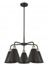  516-5CR-BAB-MBC-8-BK - Berkshire - 5 Light - 26 inch - Black Antique Brass - Chandelier