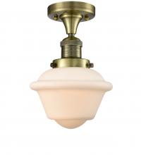  517-1CH-AB-G531 - Oxford - 1 Light - 8 inch - Antique Brass - Semi-Flush Mount