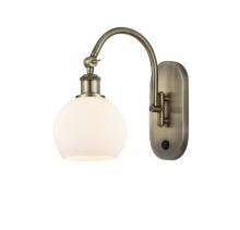  518-1W-AB-G121-6 - Athens - 1 Light - 6 inch - Antique Brass - Sconce