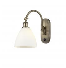  518-1W-AB-GBD-751 - Bristol - 1 Light - 8 inch - Antique Brass - Sconce