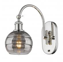  518-1W-PN-G556-6SM - Rochester - 1 Light - 6 inch - Polished Nickel - Sconce