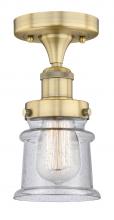 Innovations Lighting 616-1F-BB-G184S - Canton - 1 Light - 5 inch - Brushed Brass - Semi-Flush Mount