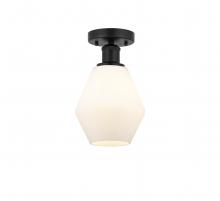  616-1F-BK-G651-6 - Cindyrella - 1 Light - 6 inch - Matte Black - Semi-Flush Mount