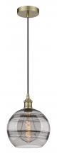 616-1P-AB-G556-10SM - Rochester - 1 Light - 10 inch - Antique Brass - Cord hung - Mini Pendant