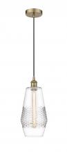  616-1P-AB-G682-7-LED - Windham - 1 Light - 7 inch - Antique Brass - Cord hung - Mini Pendant