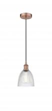 Innovations Lighting 616-1P-AC-G382 - Castile - 1 Light - 6 inch - Antique Copper - Cord hung - Mini Pendant