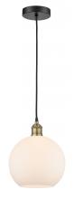  616-1P-BAB-G121-10 - Athens - 1 Light - 10 inch - Black Antique Brass - Cord hung - Mini Pendant