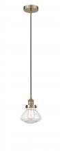  616-1PH-AB-G322 - Olean - 1 Light - 7 inch - Antique Brass - Cord hung - Mini Pendant