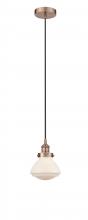 Innovations Lighting 616-1PH-AC-G321 - Olean - 1 Light - 7 inch - Antique Copper - Cord hung - Mini Pendant