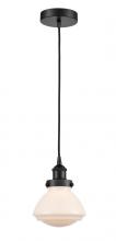 Innovations Lighting 616-1PH-BK-G321 - Olean - 1 Light - 7 inch - Matte Black - Cord hung - Mini Pendant
