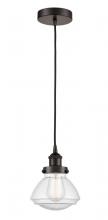 Innovations Lighting 616-1PH-OB-G324 - Olean - 1 Light - 7 inch - Oil Rubbed Bronze - Cord hung - Mini Pendant