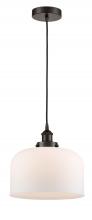  616-1PH-OB-G71-L-LED - Bell - 1 Light - 12 inch - Oil Rubbed Bronze - Cord hung - Mini Pendant