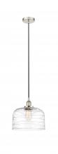  616-1PH-PN-G713-L-LED - Bell - 1 Light - 12 inch - Polished Nickel - Cord hung - Mini Pendant