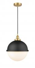  616-1PH-SG-HFS-121-BK - Edison - 1 Light - 13 inch - Satin Gold - Mini Pendant