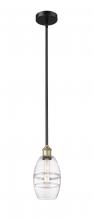  616-1S-BAB-G557-6CL - Vaz - 1 Light - 6 inch - Black Antique Brass - Cord hung - Mini Pendant