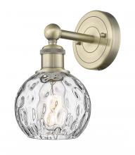 Innovations Lighting 616-1W-AB-G1215-6 - Athens Water Glass - 1 Light - 6 inch - Antique Brass - Sconce