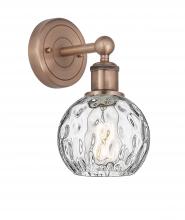 Innovations Lighting 616-1W-AC-G1215-6 - Athens Water Glass - 1 Light - 6 inch - Antique Copper - Sconce